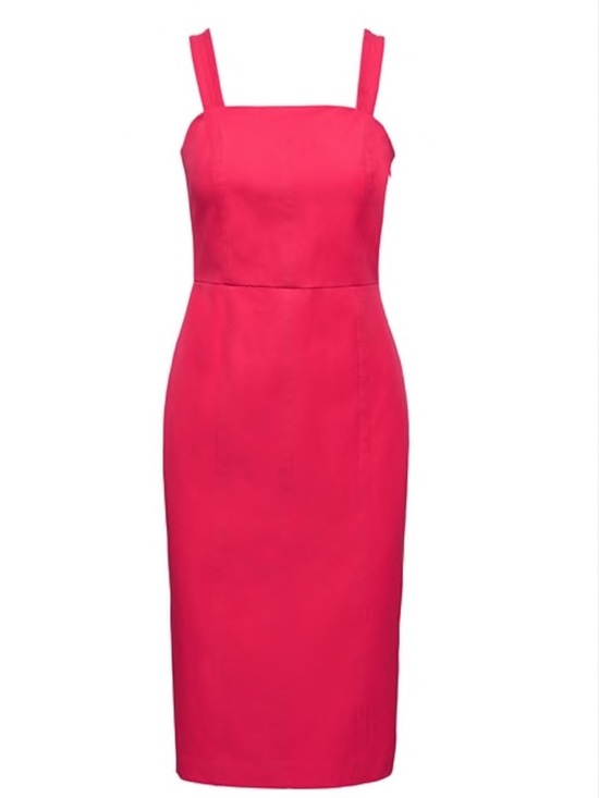 Banana Republic Dresses & Skirts - Banana Republic Bright Pink Dress with Square Neck | 6